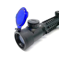 Quake Bushwacker Spring Open Scope Cover - Blue See-thru Size 4 #12442-9