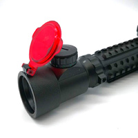 Quake Bushwacker Spring Open Scope Cover - Red See-thru Size 5 #12552-5