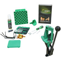 Rcbs Partner Press Reloading Kit 2 Deburring Tool Powder Funnel - Universal Case Loading Block #r87472