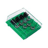 Rcbs Perfect Shell Holder Rack Transparent Detachable Cover - Green #r9461