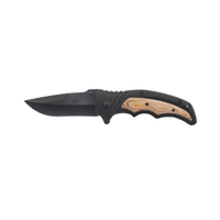 Ridgeline 4.75in Linerlock Fieldman Knife  - Aluminum Handle With Pakka Wood Insert #rlaknfm