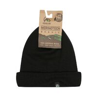 Ridgeline Merinotech Beanie Unisex Fit - Black #rlabnmtb