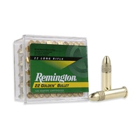 Remington 22 Golden Bullet 22 Lr Brass Plated Round Nose Bullet - 40 Grain 1280fps 100pk #1500