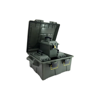 Ridgetek Rl10134 4pc Ammo Box And Large Crate Set In Od Green With Padlock