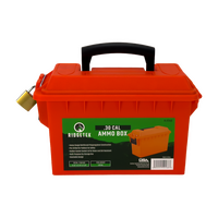 Ridgetek Rl10168 .30 Cal Ammo Dry Box Emergency Orange With Padlock