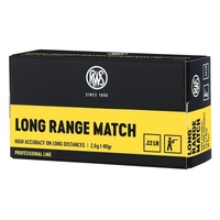 Rws 2433398 Long Range Match Ammunition 40gr Lrn 50 Pack