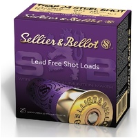 Sellier & Bellot V060172 Shotgun Ammo 12 Gauge Steel Shot 24g