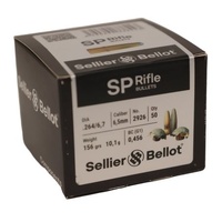 S&B V338442 6.5mm Bullets 156 Grain Soft Point 50 Pack
