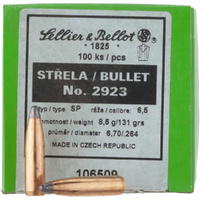 Sellier & Bellot V338522 Bullets 6.5mm 131 Grain Sp 100 Pack