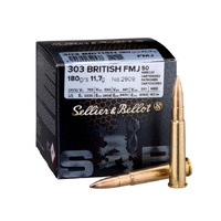 Sellier & Bellot V338822 Reloading Bullets 303 Cal 180 Grain Fmj 50 Pack