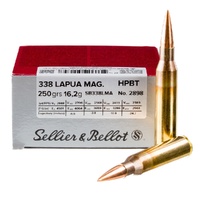 Sellier & Bellot V339432 Reloading Bullets .338 250 Grain Hpbt