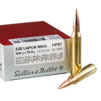 Sellier & Bellot V339442 Bullets .338 Caliber 300 Grain Hpbt 30 Pack