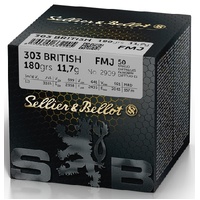 Sellier & Bellot V340532 Ammunition 303 British 180 Grain Fmj