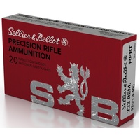 Sellier & Bellot V342242 Ammunition 223 Rem 52 Grain Hpbt Match