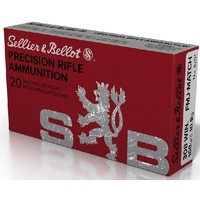 Sellier & Bellot V344882 Ammunition 308 Win 168gr Fmj Match 20pk