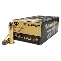 Sellier & Bellot 357 Mag 158 Grain Sp Ammo 50 Rd Durable Performance #v311432