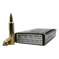 Sellier & Bellot Sbv332802 Rifle Ammunition 204 Ruger 32gr Pts 20pk