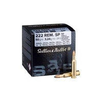 Sellier & Bellot Sbv335652 Ammunition 222 Rem 50gr Sp 100 Pack