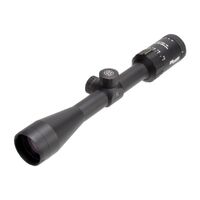 Sig Sauer Whiskey3 4-12x40mm Rifle Scope 1 Inch Tube - Quadplex Reticle #sow34202