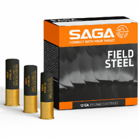 Saga Field Steel 12 Gauge 2-3/4" 36g #4 Shot – 25 Rounds