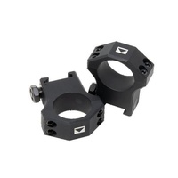 Steiner T-series Rings 30mm High 1.25 Inch - Steel Dual Screw Clamps #stn5962