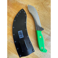 Svord Curved Skinner Knife 5 3/4"  - Green Pvc Sheath #sv67lg