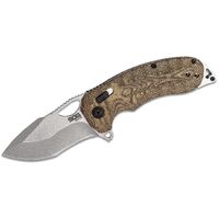 Sog Kiku Xr Folding Knife 3.03" Cts-xhp Satin Plain Blade - Natural Linen Micarta Handle - Xr Lock #12-27-01-57