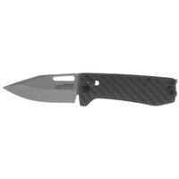 Sog Ultra Xr Cryo S35vn Clip Point Blade Folding Knife - Black Carbon Fiber Handle #12-63-01-57