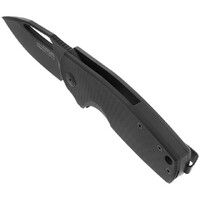 Sog 2.62" Cryo D2 Clip Point Blade Stout Flk  Frame Lock Folding Knife - Blackout G10 Handle #14-03-02-57