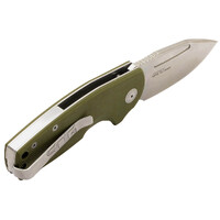 Sog 2.62" D2 Stonewashed Clip Point Blade Stout Sj Slipjoint Folding Knife - Od Green G10 And Steel Handle #16-03-01-57