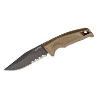 Sog 4.61" Cryo 440a Black Tini Clip Point Combo Recondo Fx Fixed Blade Knife - Flat Dark Earth Grn Handle #17-22-04-57