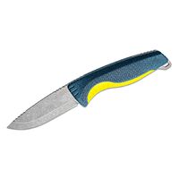 Sog 3.66" 4116 Stonewashed Drop Point Aegis Fx Indigo And Acid Yellow Fixed Blade Knife - Blue Grn Handle #17-41-01-41