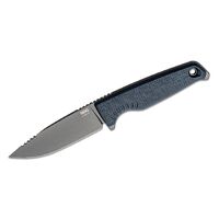 Sog 3.39" 154cm Black Tini Drop Point Altair Fx Fixed Blade Knife - Squid Ink Grn Handle #17-79-01-57