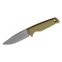 Sog 3.39" 154cm Black Tini Drop Point Altair Fx Fixed Blade Knife - Field Green Grn Handle #17-79-03-57