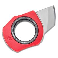 Sog Stainless Steel Utility Blade Rapid Edge Rescue Red Neck Knife - Red Grn Handle With Aluminum Pull Ring #18-30-01-43