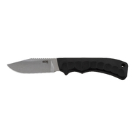 Sog Ace Fixed 3.8" Stonewashed Plain Blade Knife - Textured Rubber Handle #ace1001-cp