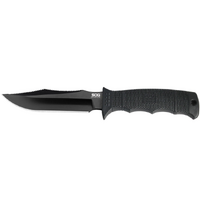 Sog Seal Pup Elite Fixed 4.85" Black Tini Plain Blade Knife - Grn Handle #e37sn-cp