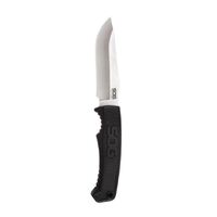 Sog Field Knife Fixed 4" Satin Plain Blade - Thermoplastic Rubber Handle #fk1001-cp
