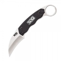 Sog Gambit Karambit Fixed 2.8" Satin Hawkbill Blade Knife - Grn Handle #gb1001-cp