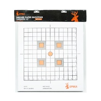 Spika Square Paper Shooting Target 12" 20pk