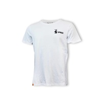 Spika Men’s White Go T–shirt - Black Logo #gtw [l]