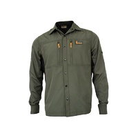 Spika Flylite Summer Hunting Shirt Olive Green - Uv Sun Protection Quick Dry #p-108