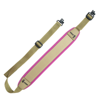 Spika Alpine Neoprene Rifle Sling With Non-slip Grip In Tan/pink