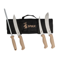 Spika Fieldcraft Cervitaur 4 Piece Game Processing Knife Roll Set Aus-8 Steel