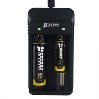 Speras Portable Double Usb Battery Charger - Suit For 18650/26650/16340/14500 #zl223e