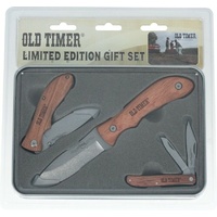 Schrade Old Timer 3Pc Gift Set Hunting Knife - Limited Edition #1130046