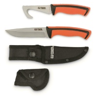 Schrade Old Timer Copperhead Knife Set - 2pc Hunting Fixed Blade Knives W Sheath #1105591