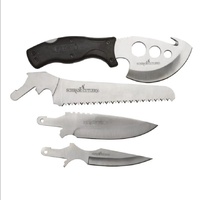 Schrade Old Timer Guthook Butcher Skinner Switch-it Knife - 4 Interchangeable Blades #1105593