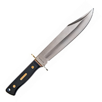 Schrade 15.5 Inch Old Timer Bowie Fixed Knife - Stain Finish W Sheath #schp1105594
