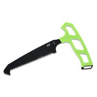 Schrade Delta Class Isolate Large Bone Saw 5" Sk5 Black Blade - Bright Green Rubber Overmold Tpr Handles #sch1159294